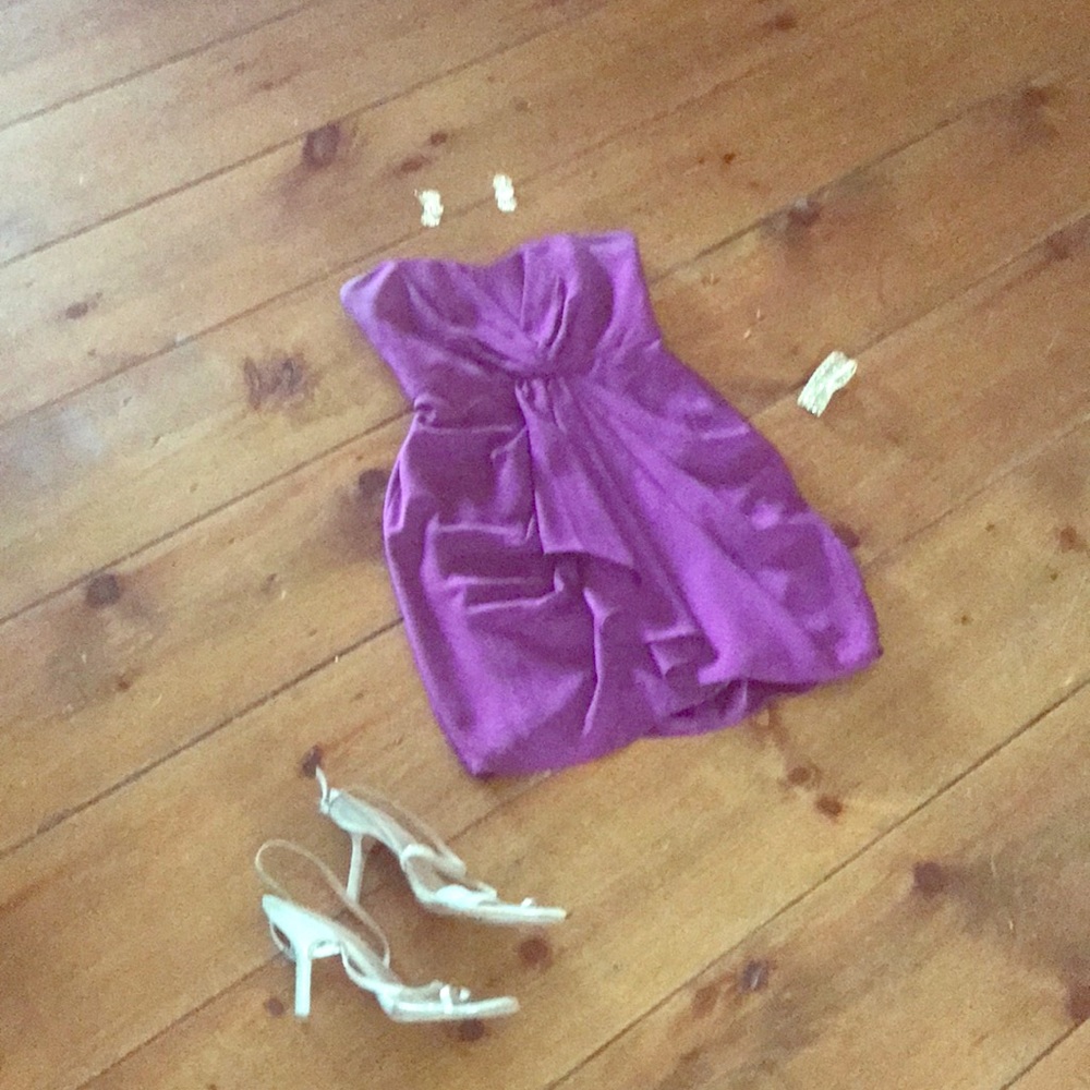 Max and Cleo Purple Cocktail Dress